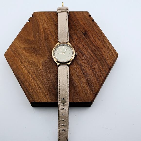 Anne Klein Women's Minimalist Watch Gold Tone Metallic Neutral Sophisticated - Picture 4 of 8